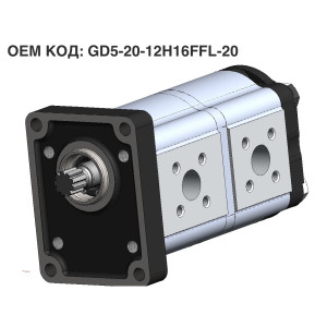 Шестеренний насос GP2K20/2K12L-I262CC-F  (GD5-20-12H16FFL-20)