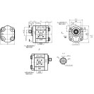 Шестеренний насос GP2K23R-I292С-F (245297800)