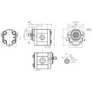 Шестеренний насос GP2.5K28R-B431G-F (AL156335)