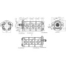 Шестеренний насос GP2K11/2K8/2K6L-G231FFF-F (AZ49120)