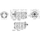 Шестеренний насос GP2K23/2K12L-G231CC-F (RT7700036171)