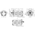 Шестеренный насос GP2K19/2K11L-G231FF-F (RE223233)