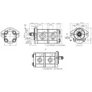 Шестеренный насос GP2K20/2K12L-G231FF-F (RE68886)
